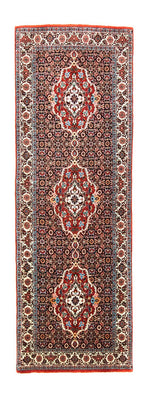 Tapis de couloir Tapis persan - Bidjar - 215 x 73 cm - bleu
