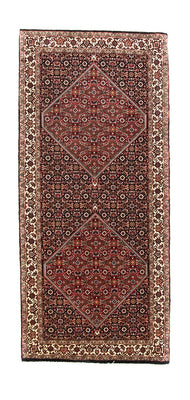 Tapis de couloir Tapis persan - Bidjar - 186 x 85 cm - bleu