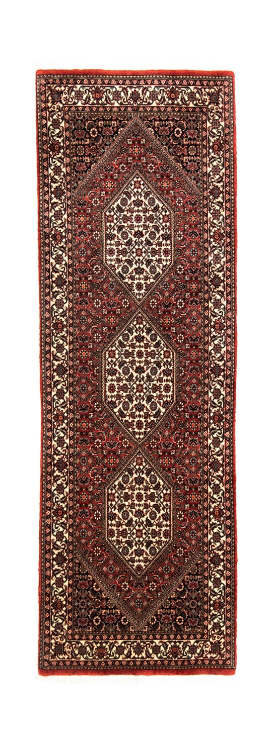 Tapis de couloir Tapis persan - Bidjar - 217 x 72 cm - rouge
