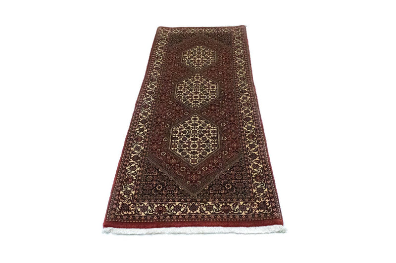 Tapis de couloir Tapis persan - Bidjar - 217 x 72 cm - rouge