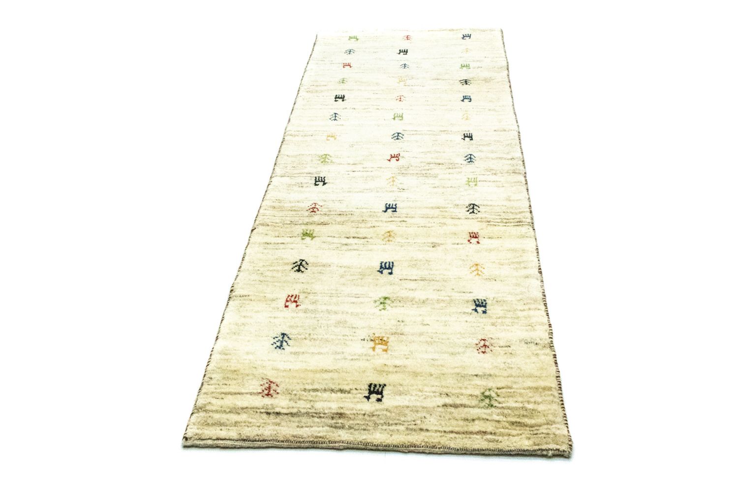 Tapis de couloir Tapis Gabbeh - Persan - 219 x 75 cm - beige