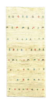 Tapis de couloir Tapis Gabbeh - Persan - 184 x 82 cm - beige