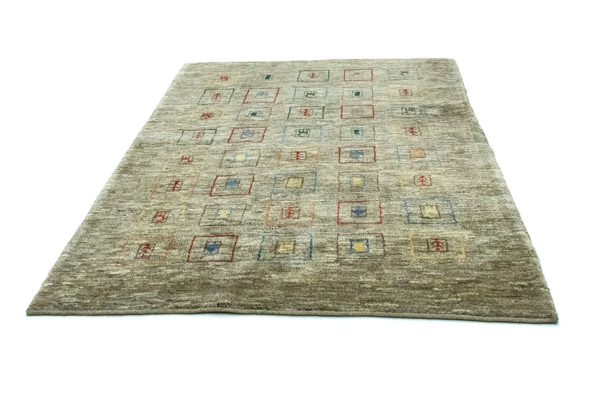 Tapis Gabbeh - Persan - 206 x 154 cm - multicolore