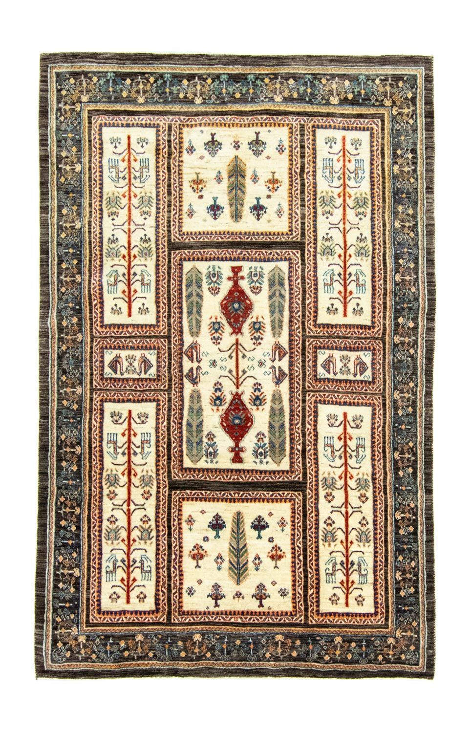 Tapis Gabbeh - Loribaft Persan - 251 x 162 cm - colorée