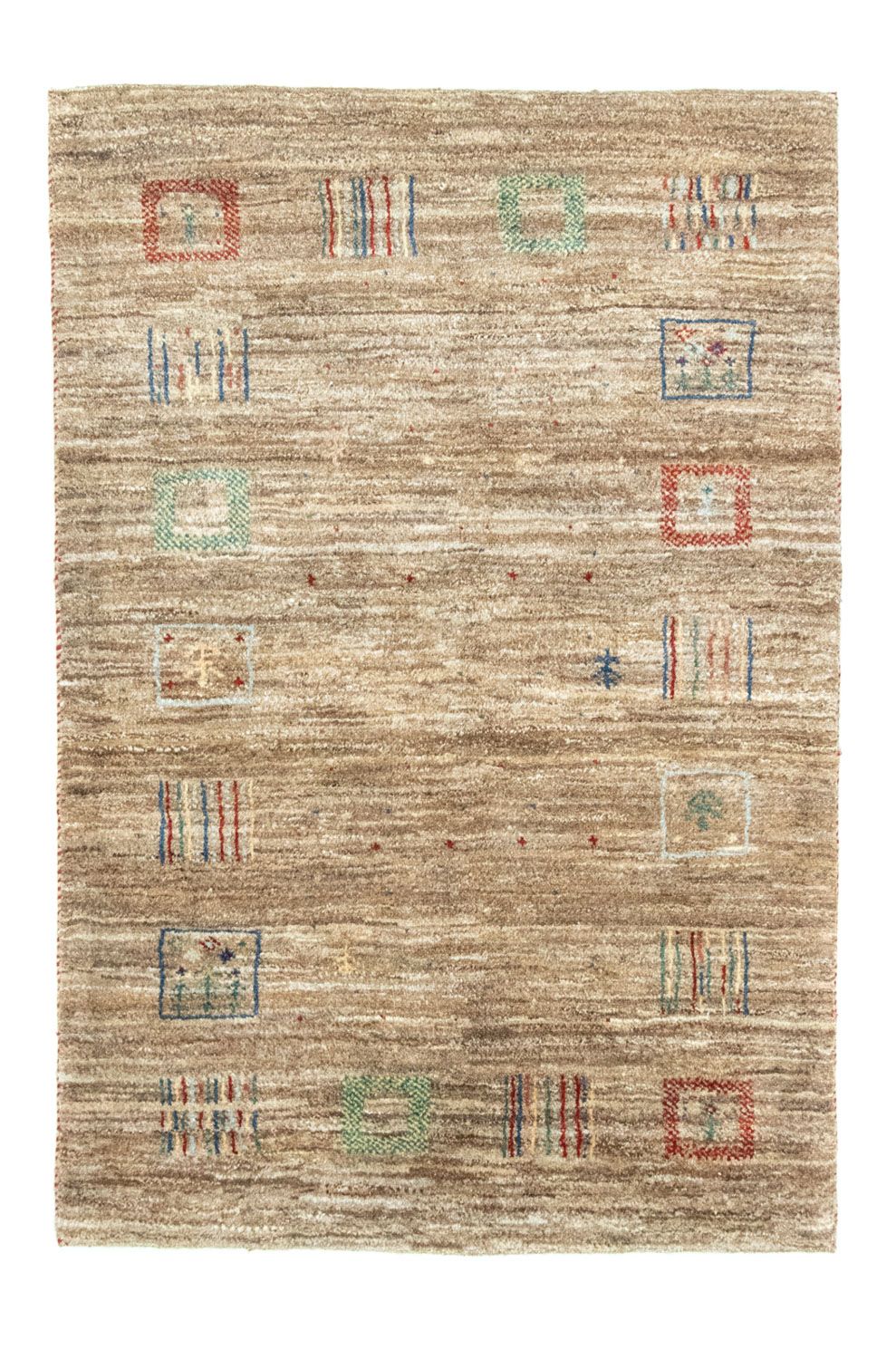 Tapis Gabbeh - Persan - 154 x 103 cm - marron