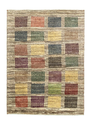 Tapis Gabbeh - Persan - 137 x 102 cm - gris