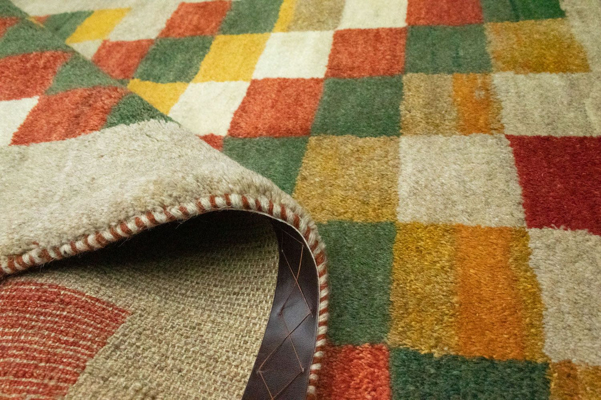 Tapis Gabbeh - Persan - 135 x 103 cm - colorée