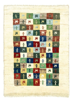 Tapis Gabbeh - Persan - 136 x 100 cm - colorée