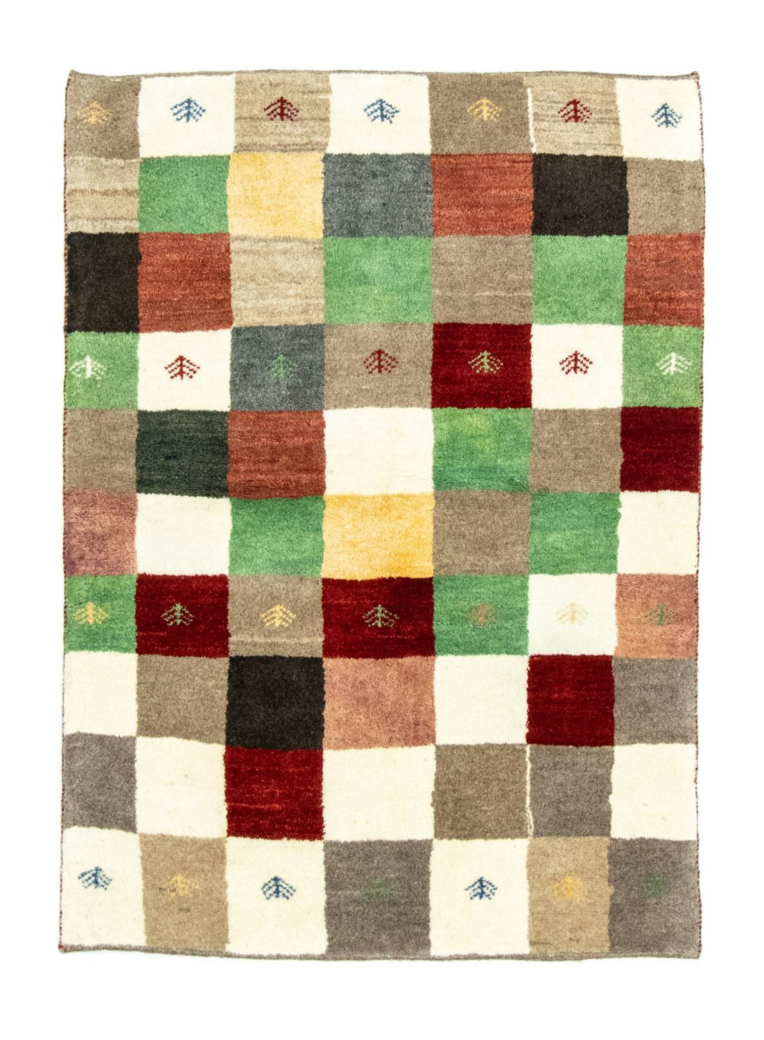 Tapis Gabbeh - Persan - 134 x 100 cm - colorée