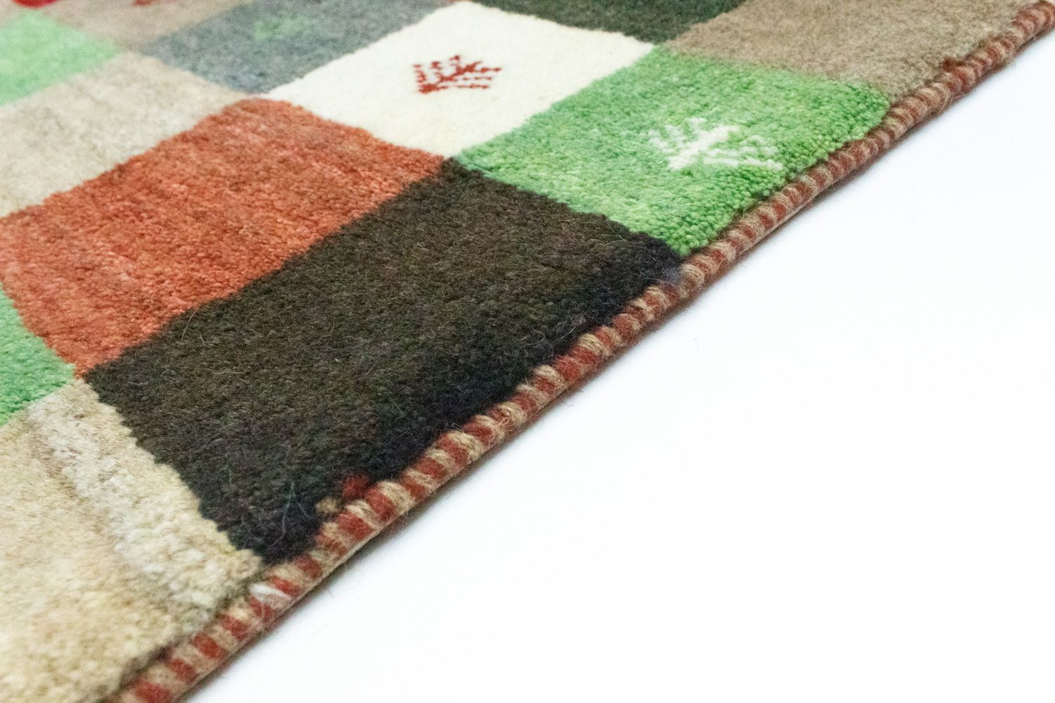 Tapis Gabbeh - Persan - 134 x 100 cm - colorée
