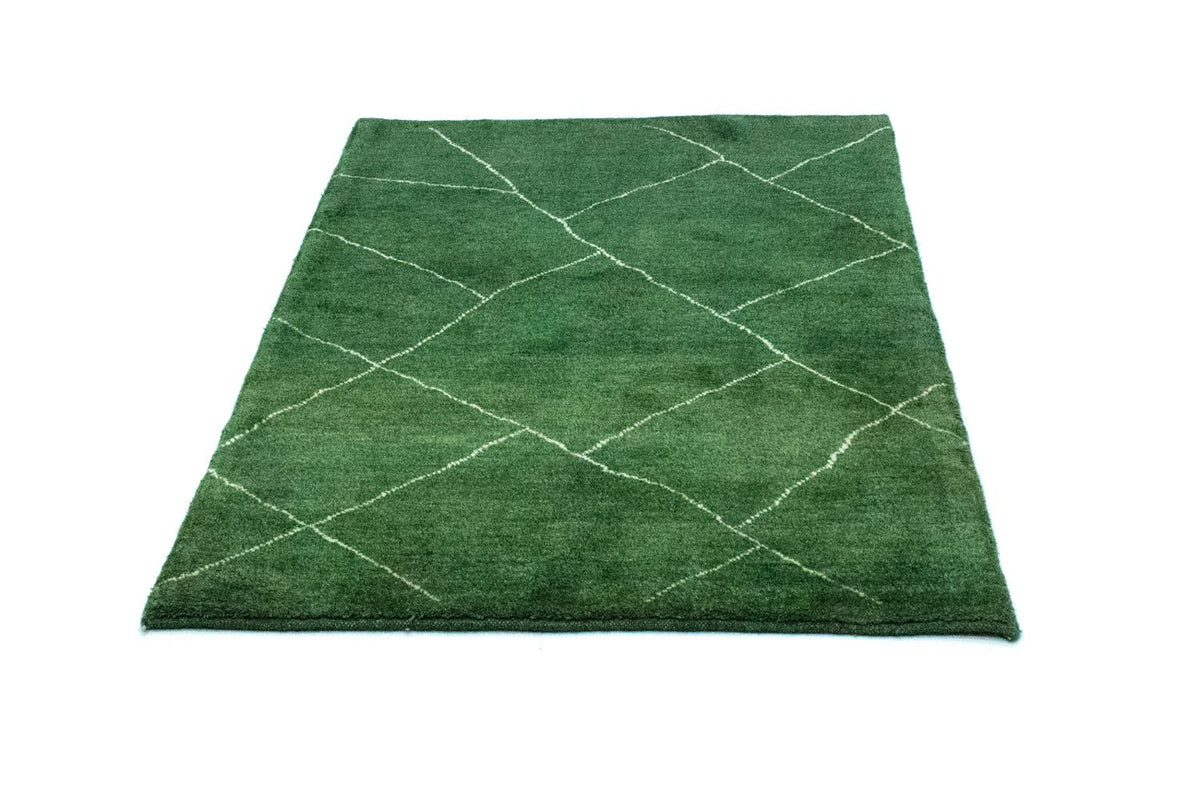 Tapis Gabbeh - Persan - 143 x 100 cm - vert