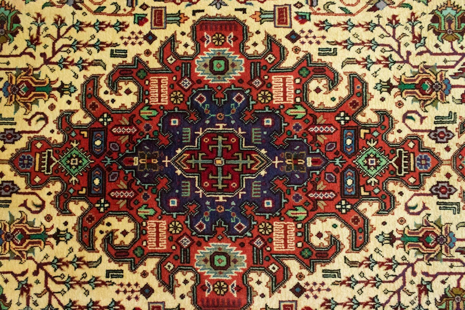 Tapis persan - Tabriz - 293 x 202 cm - beige