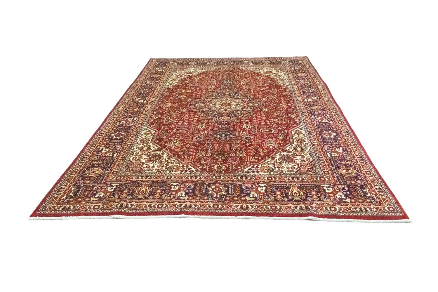 Tapis persan - Tabriz - 300 x 200 cm - rouge