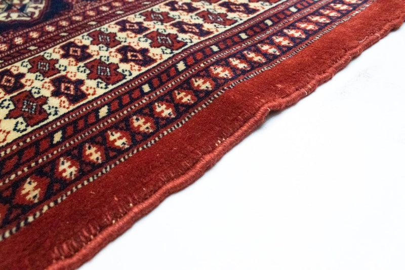 Tapis Turkaman - 186 x 139 cm - rouge