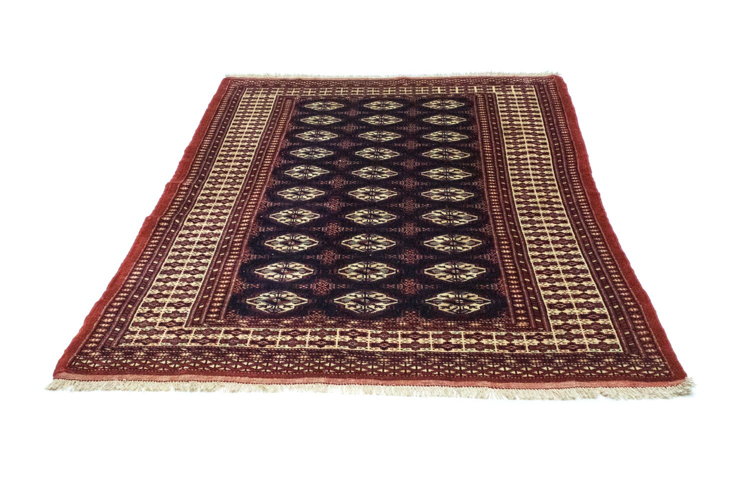 Tapis Turkaman - 186 x 139 cm - rouge