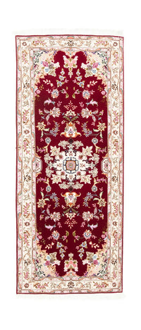 Tapis de couloir Tapis persan - Tabriz - Royal - 200 x 83 cm - rouge
