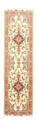 Tapis de couloir Tapis persan - Tabriz - Royal - 313 x 84 cm - beige