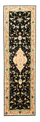 Tapis de couloir Tapis persan - Tabriz - Royal - 294 x 85 cm - noir