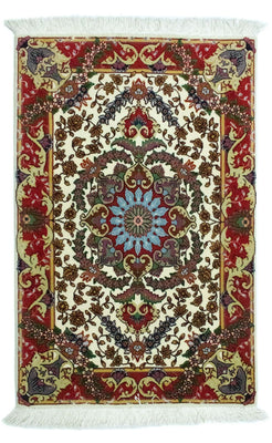Tapis persan - Tabriz - 97 x 63 cm - beige