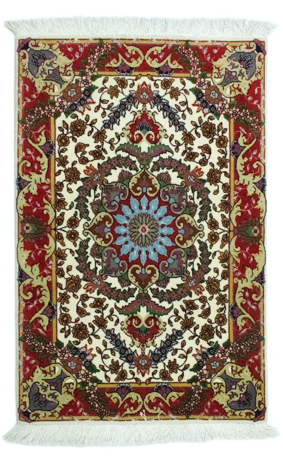 Tapis persan - Tabriz - 97 x 63 cm - beige
