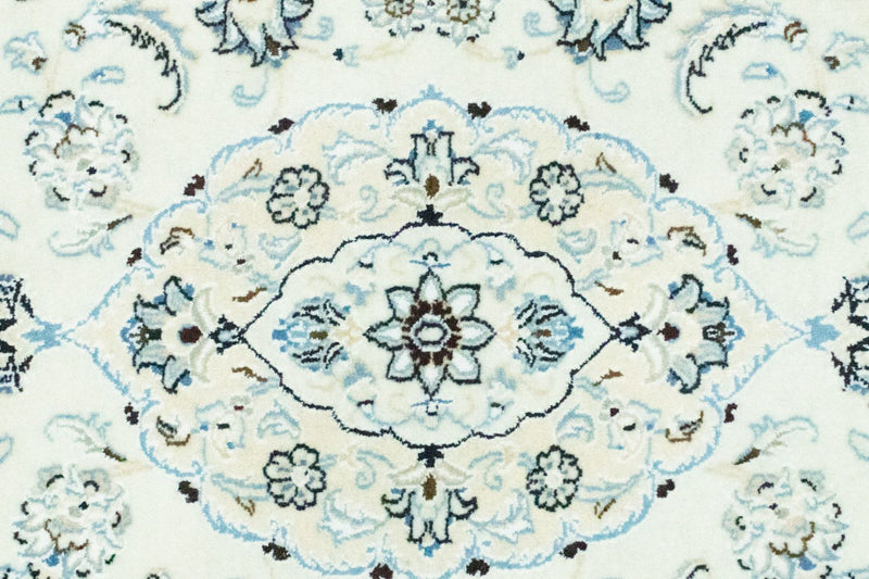 Tapis de couloir Tapis persan - Nain - 194 x 79 cm - blanc naturel