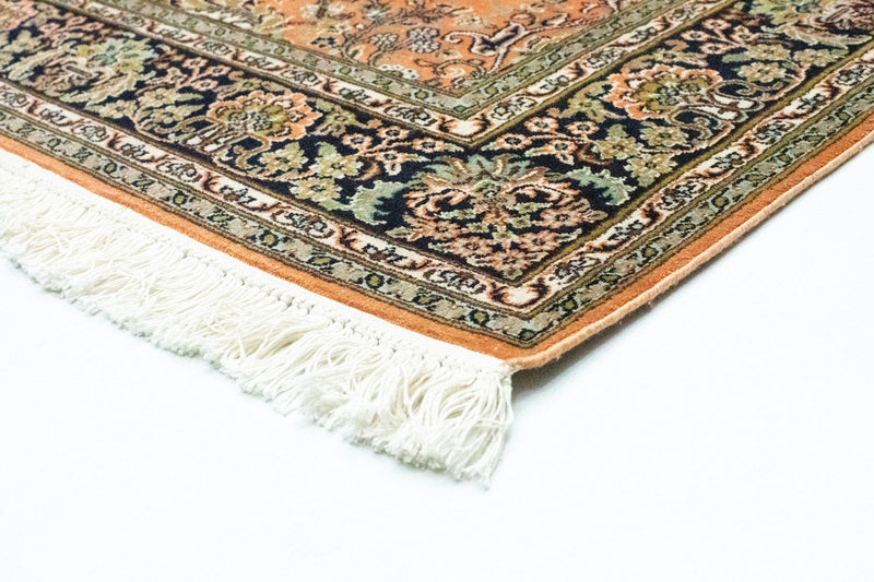 Tapis en soie - Soie du Cachemire - 181 x 130 cm - rouille