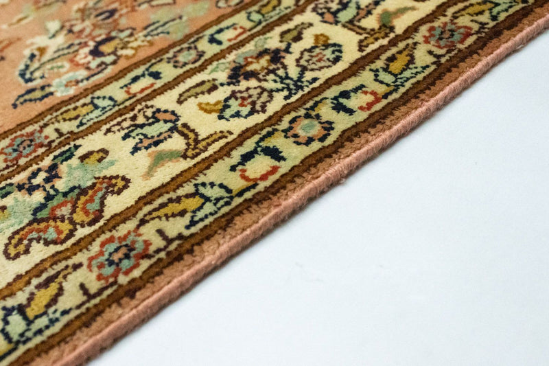 Tapis en soie - Soie du Cachemire - 95 x 61 cm - rouille