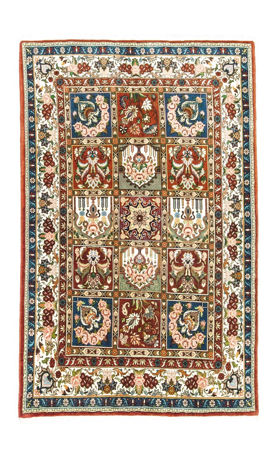 Tapis persan - Bidjar - 205 x 139 cm - rouge