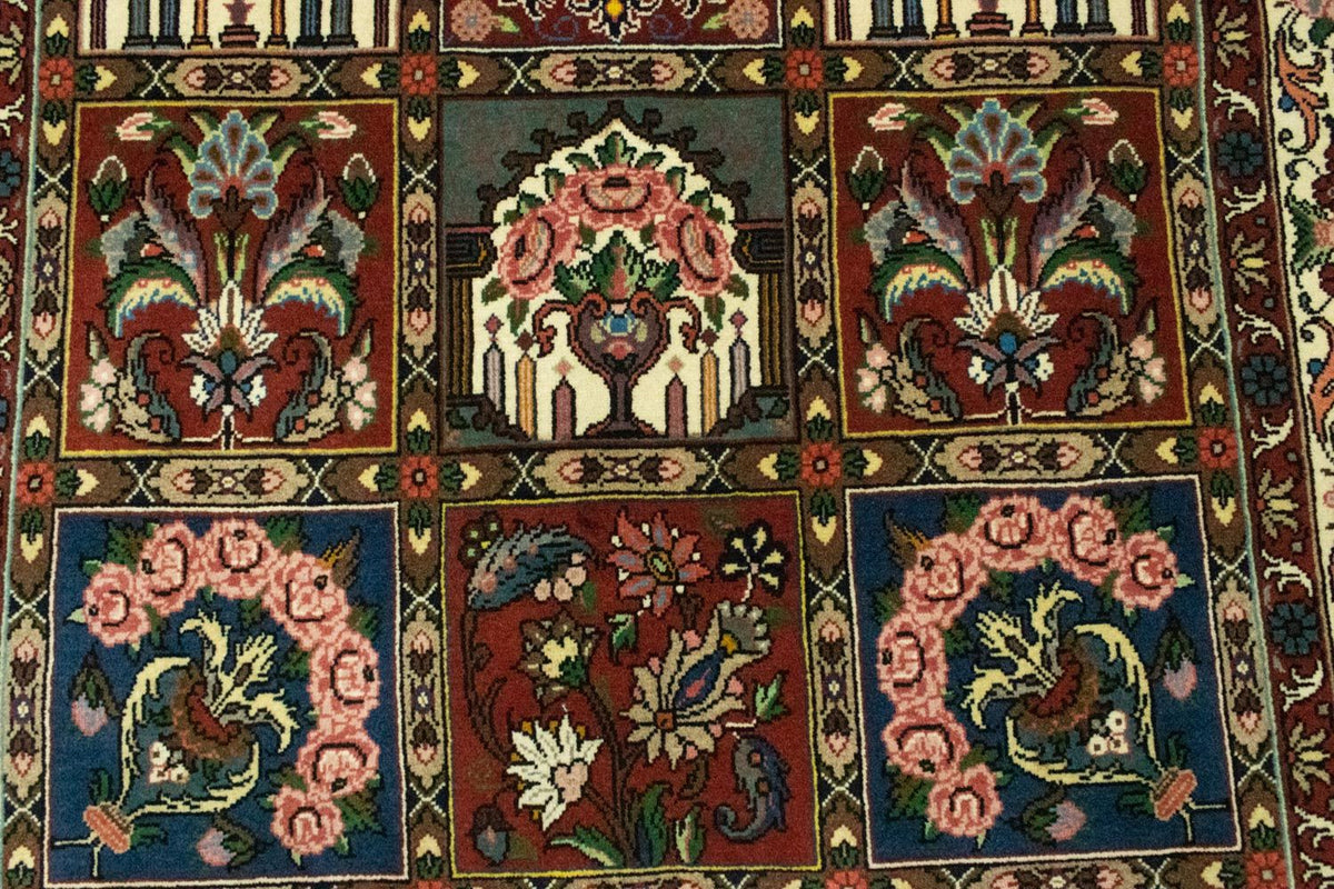 Tapis persan - Bidjar - 205 x 139 cm - rouge