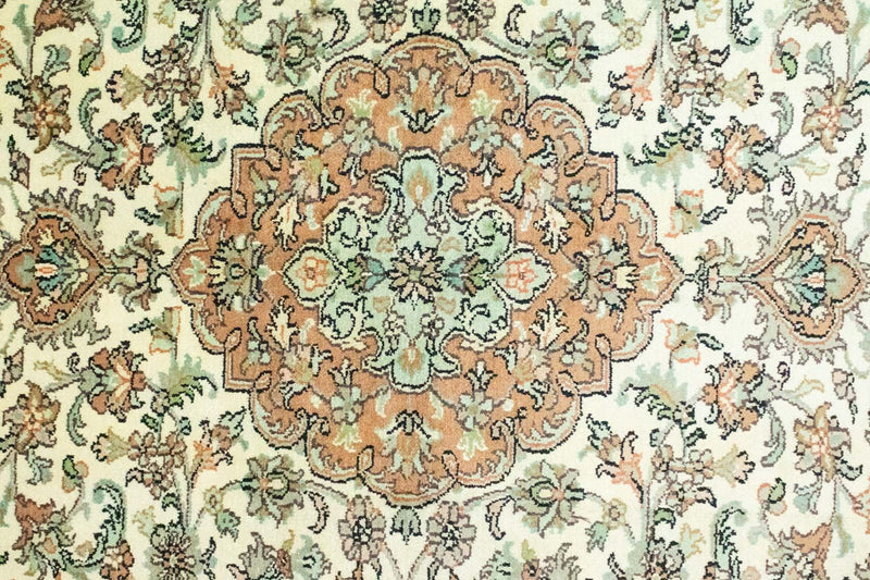 Tapis en soie - Soie du Cachemire - 183 x 129 cm - beige
