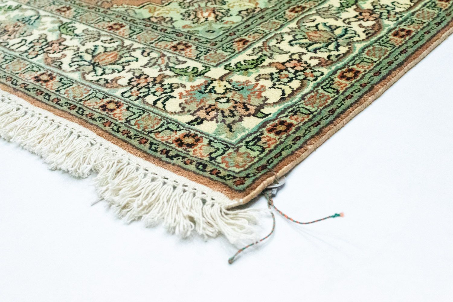Tapis en soie - Soie du Cachemire - 183 x 129 cm - beige