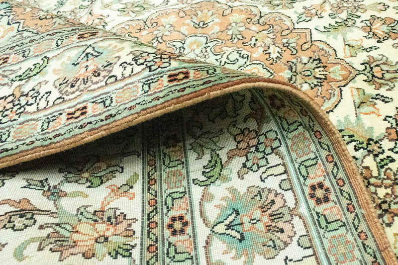 Tapis en soie - Soie du Cachemire - 183 x 129 cm - beige