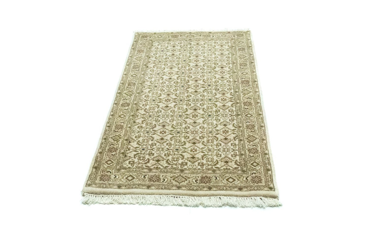 Tapis de couloir Tapis persan - Bidjar - 141 x 70 cm - beige