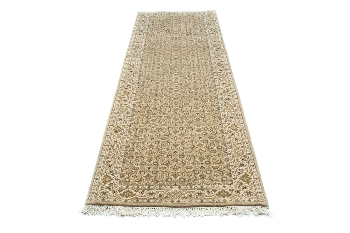 Tapis de couloir Tapis persan - Bidjar - 296 x 80 cm - beige