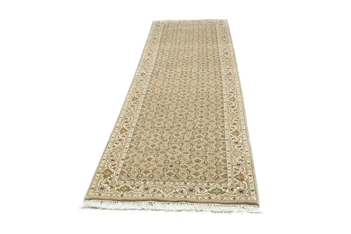 Tapis de couloir Tapis persan - Bidjar - 306 x 82 cm - beige