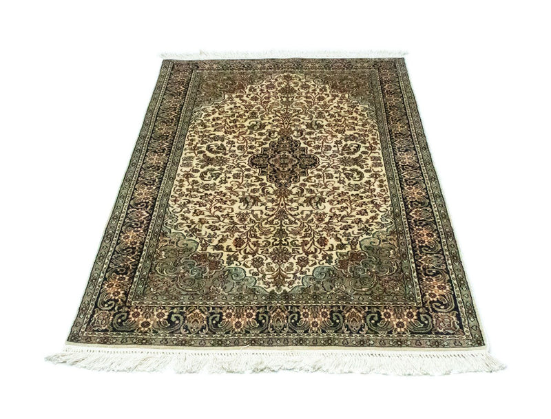Tapis en soie - Soie du Cachemire - 150 x 95 cm - beige