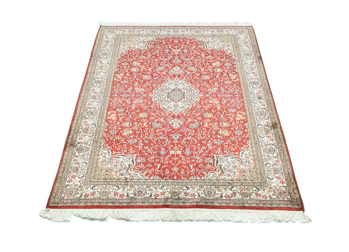 Tapis en soie - Soie du Cachemire - 159 x 100 cm - rouge