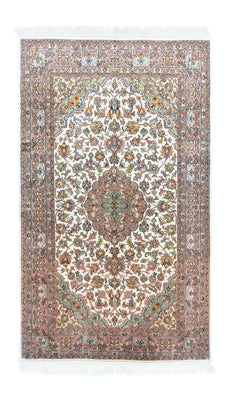 Tapis en soie - Soie du Cachemire - 159 x 94 cm - beige