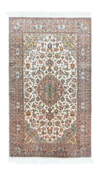 Tapis en soie - Soie du Cachemire - 159 x 94 cm - beige