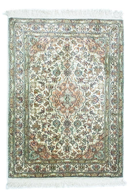 Tapis en soie - Soie du Cachemire - 90 x 66 cm - beige