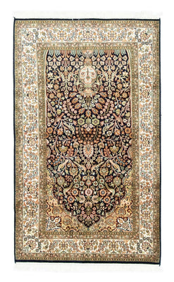 Tapis en soie - Soie du Cachemire - 156 x 95 cm - bleu