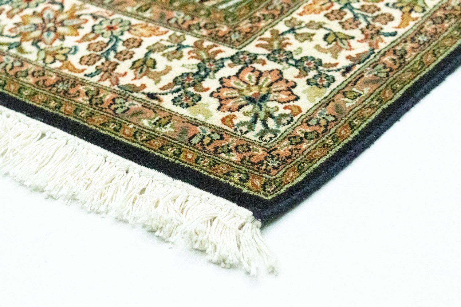 Tapis en soie - Soie du Cachemire - 156 x 95 cm - bleu