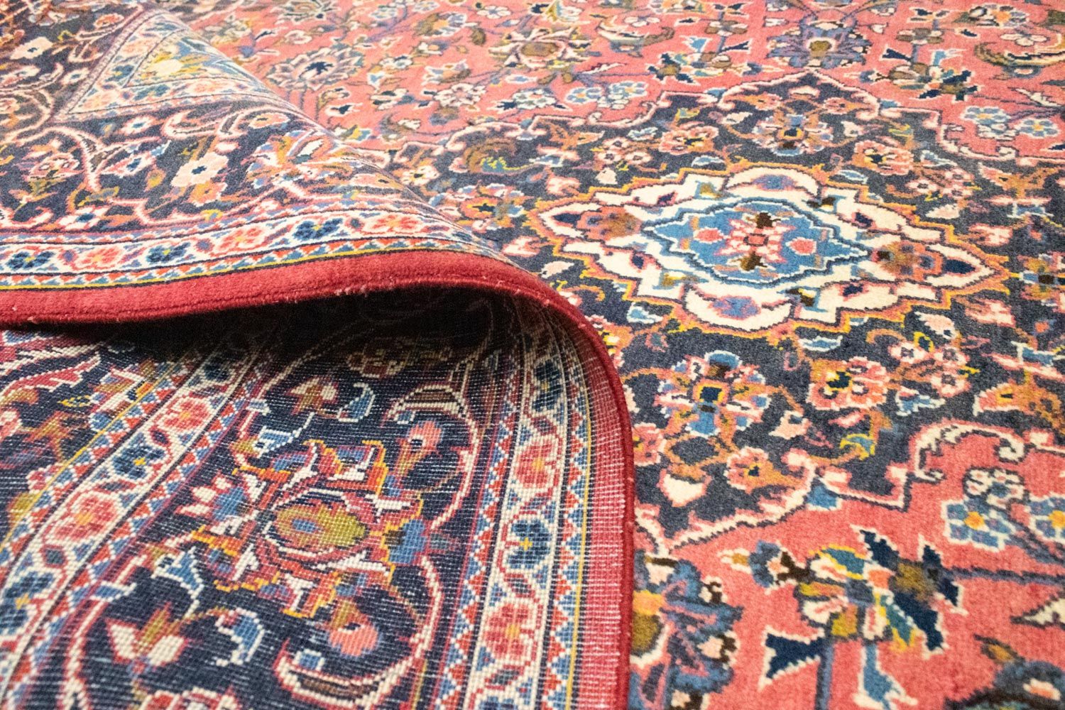 Tapis persan - Keshan - 224 x 139 cm - rouille