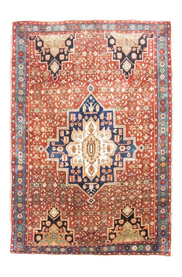 Tapis persan - Nomadic - 195 x 136 cm - rouge