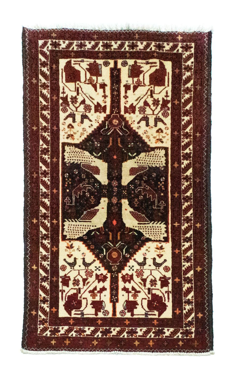 Tapis de couloir Tapis Belutsch - 183 x 95 cm - beige