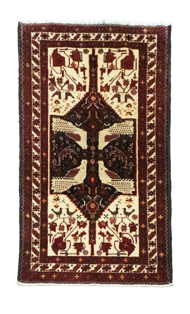 Tapis de couloir Tapis Belutsch - 183 x 95 cm - beige