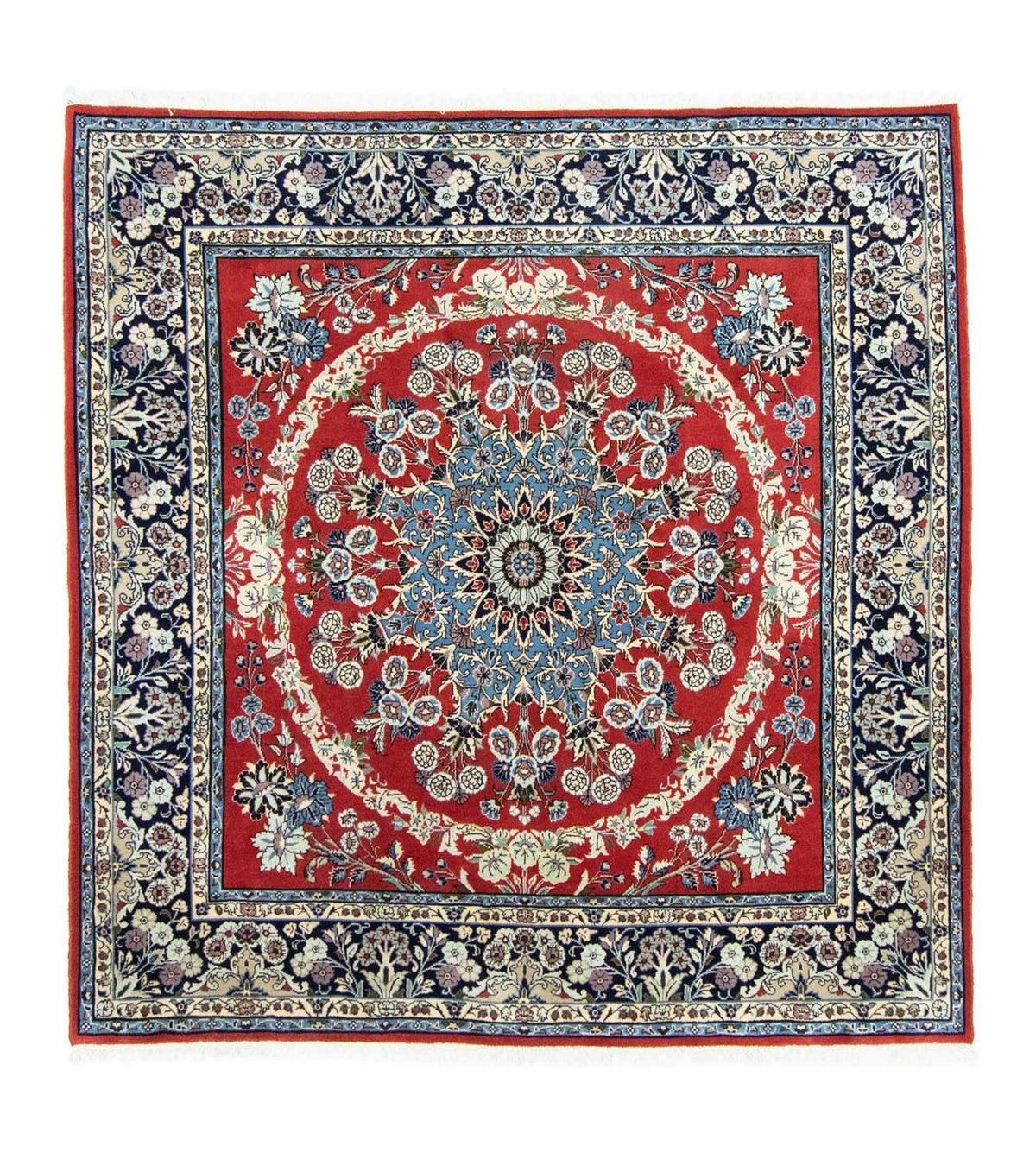 Tapis persan - Classique carré  - 208 x 202 cm - rouge
