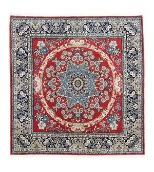 Tapis persan - Classique carré  - 208 x 202 cm - rouge