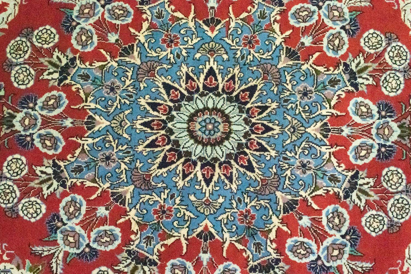 Tapis persan - Classique carré  - 208 x 202 cm - rouge