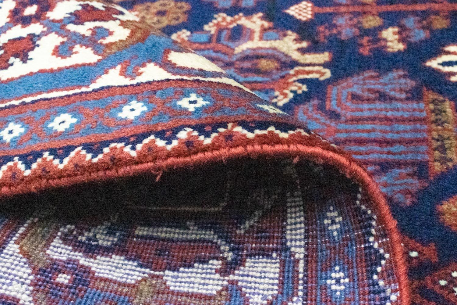 Tapis persan - Nomadic - 260 x 202 cm - bleu
